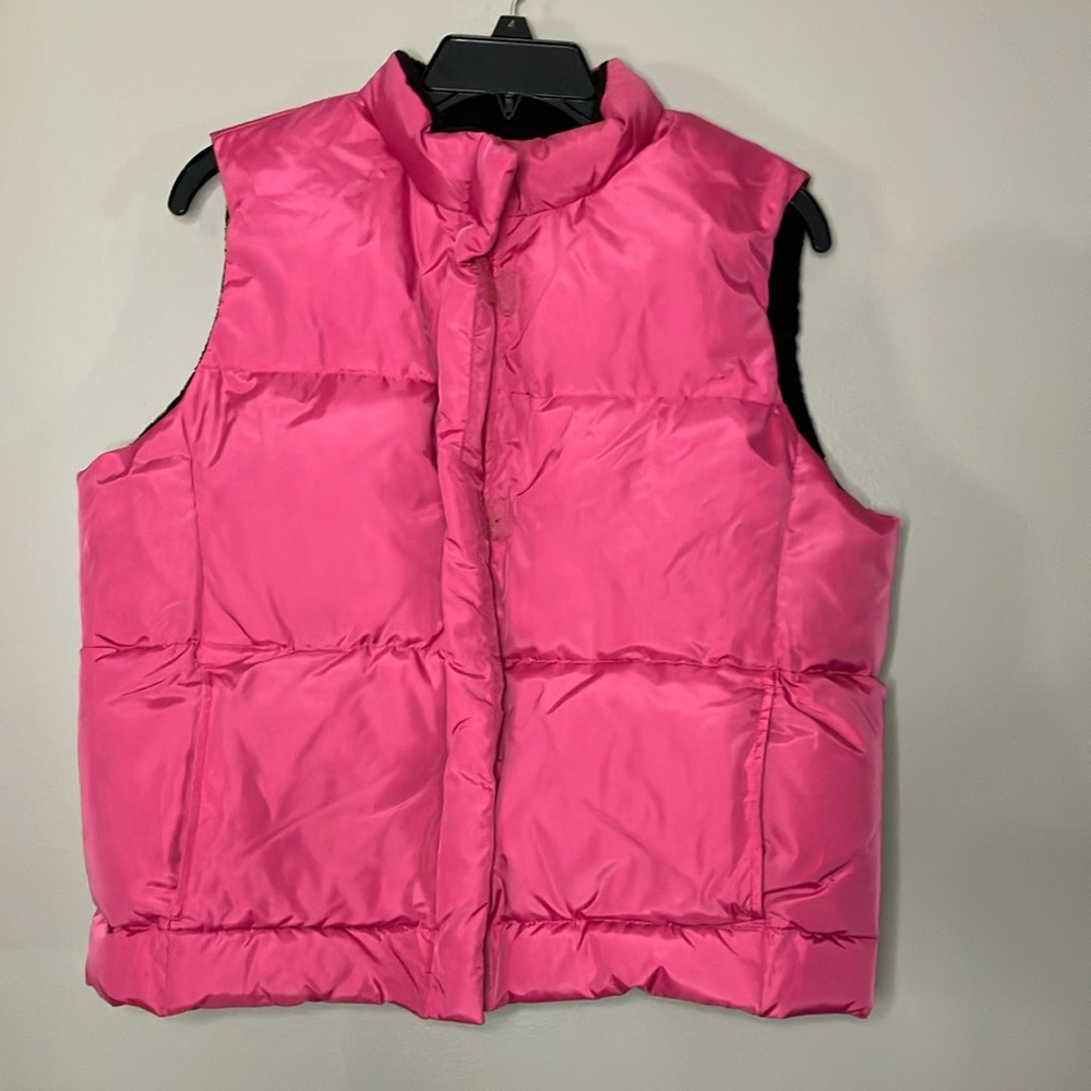 Vintage Gap Pink Puffer Vest, L